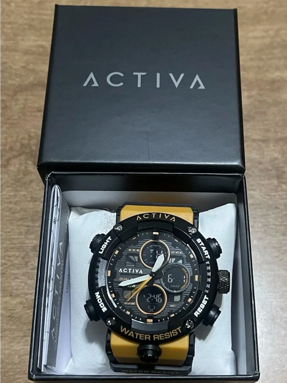 Activa X Invicta Digital Men's Watch - 52mm. Orange & Black, New